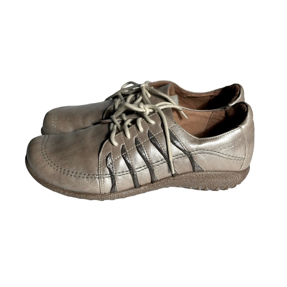 Naot Women's Tanguru Lace Up Comfort Shoes Shimmery Gold - Size 37 EU, 6.5-7 US